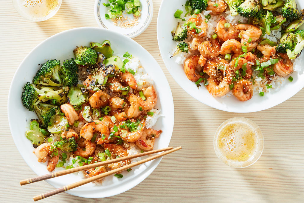 how many calories in shrimp and broccoli with fried rice